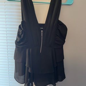 Express Flowy Black Tank